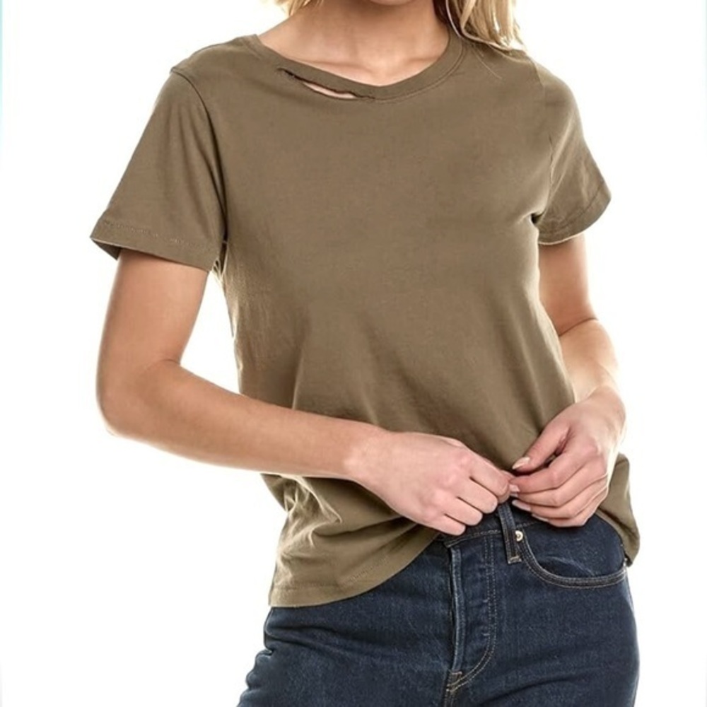 NWT n: PHILANTHROPY
Harlow-Distressed Bff Tee in Sage
